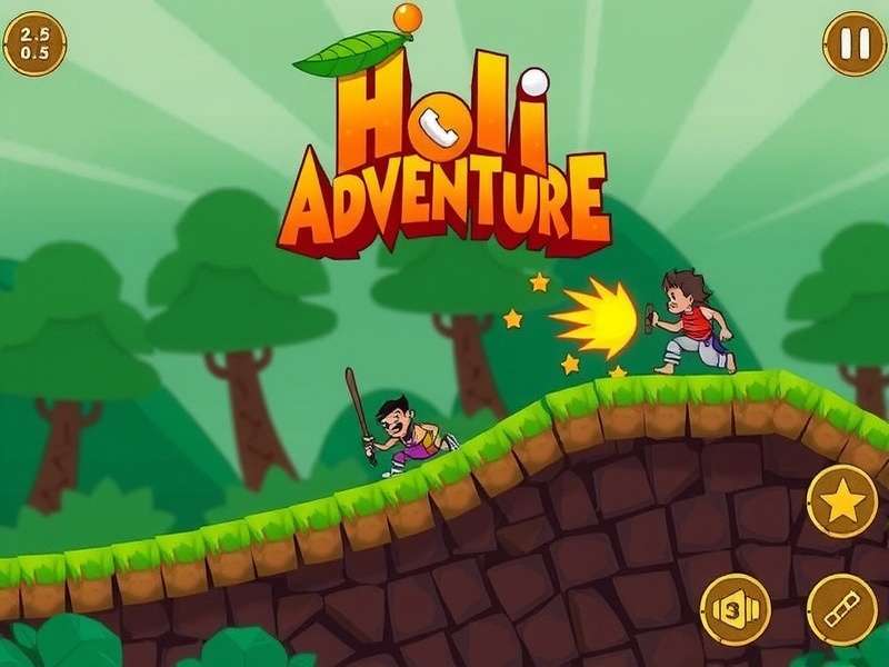 Holi Adventure Sprint Gameplay Screenshot