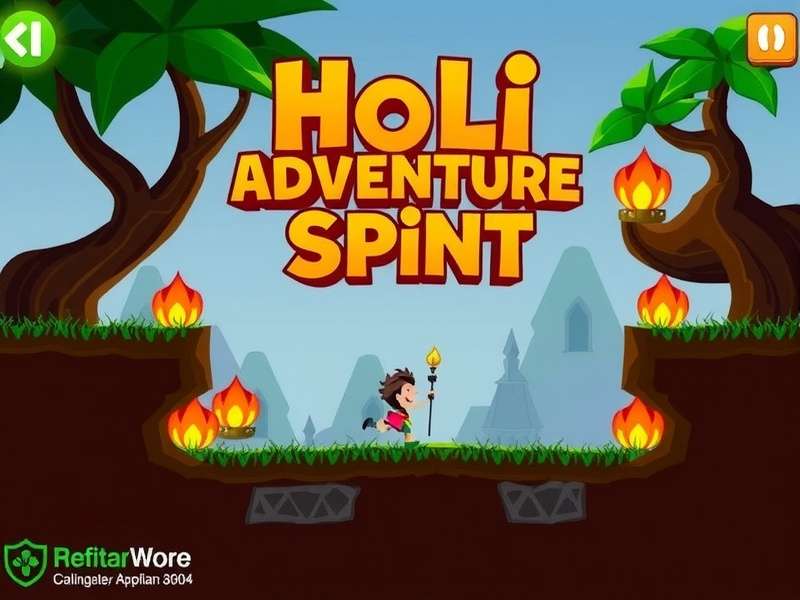 Holi Adventure Sprint Game Screenshot